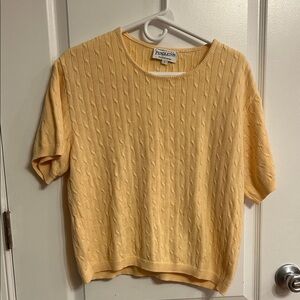 Pendleton Soft Yellow Knit Top